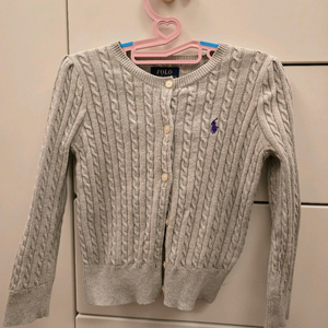 폴로 랄프로렌 키즈 케이블 니트 가디건4t