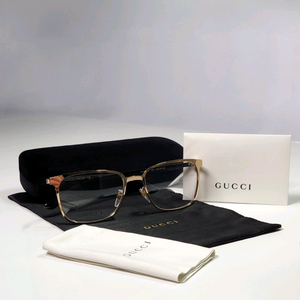 구찌 명품 스퀘어 메탈 골드 안경테 [새상품&정품]