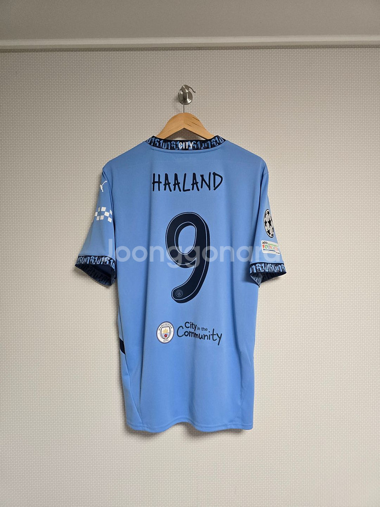 24-25 맨시티 홈 유니폼 엘링 홀란드--0