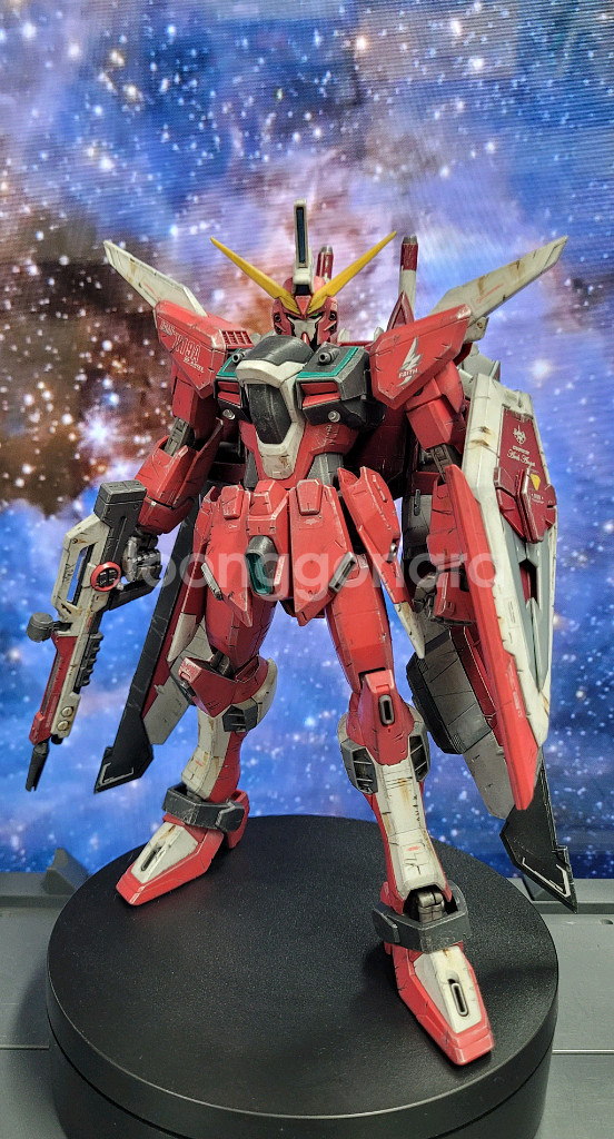 [반다이 건담] MG 인피니티 저스티스 웨더링 조립품 판매--0