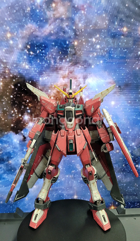 [반다이 건담] MG 인피니티 저스티스 웨더링 조립품 판매--3