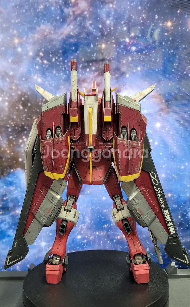 [반다이 건담] MG 인피니티 저스티스 웨더링 조립품 판매--2