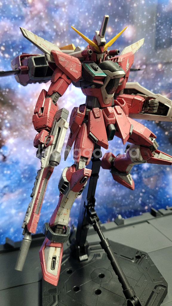 [반다이 건담] MG 인피니티 저스티스 웨더링 조립품 판매--7