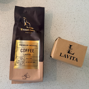 [ 미사용 새제품] 베트남 lavita 위즐 커피 드립도구 및 필터 세트