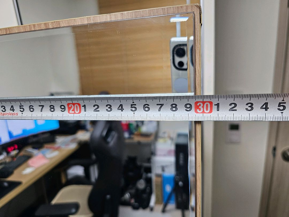 우드 스탠드 전신 거울--5