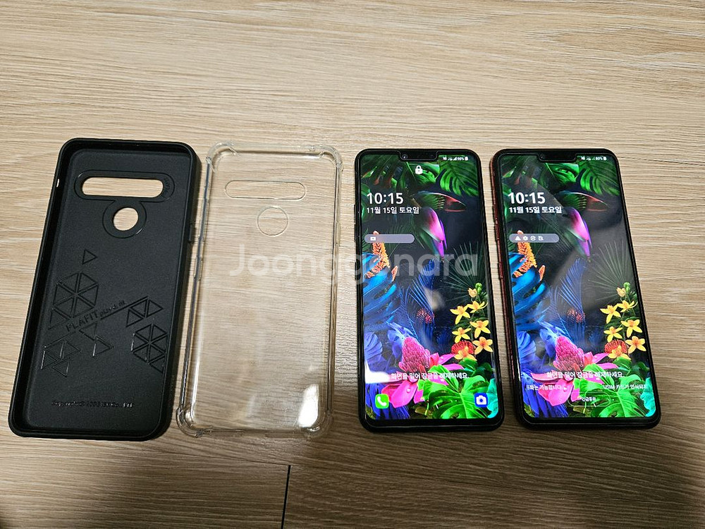 LG G8 스마트폰 블랙, 레드 + 케이스--0