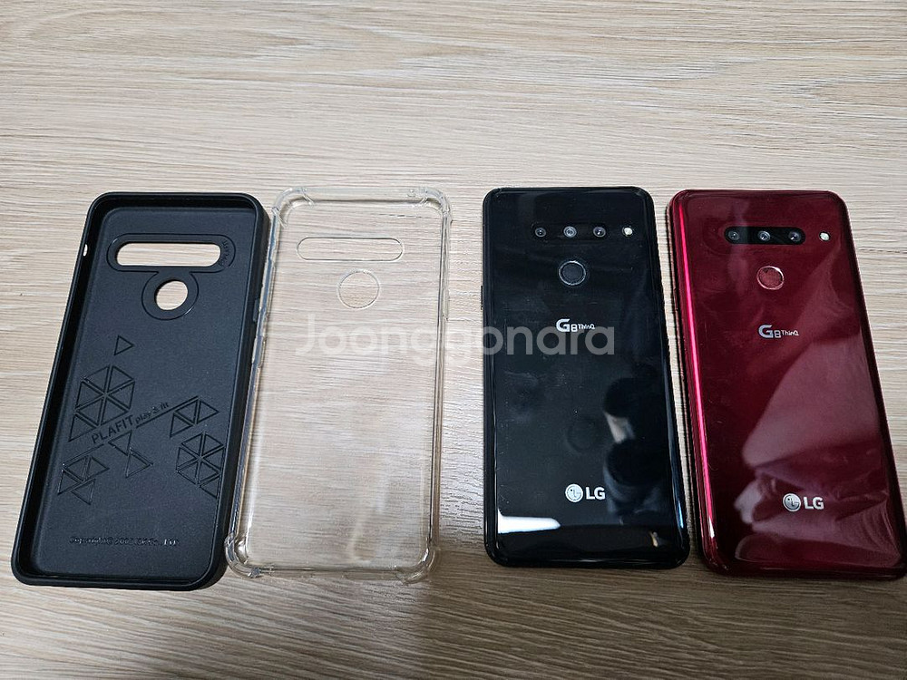 LG G8 스마트폰 블랙, 레드 + 케이스--1