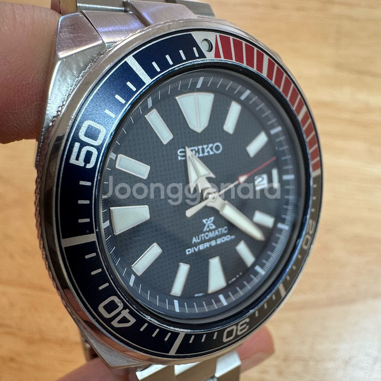 세이코 사무라이 오토매틱 손목시계 다이버워치--6
