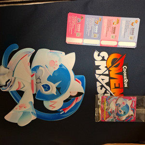 지스타 쿠키런 dj미야 카드,쿠폰,백,아크릴스탠드,스티커 판매합니다