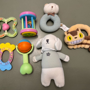 블루독 아기 딸랑이 세트 및 인형 일괄