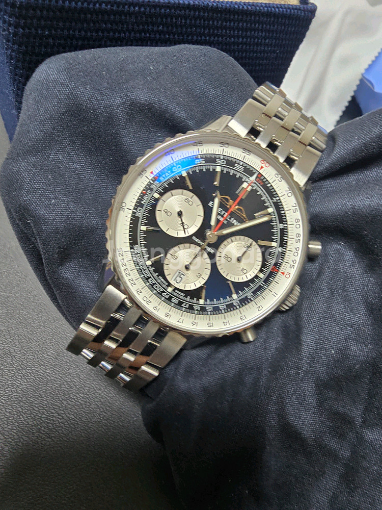 최저가 판매/교환 브라이틀링 네비타이머 검판 43신형--2