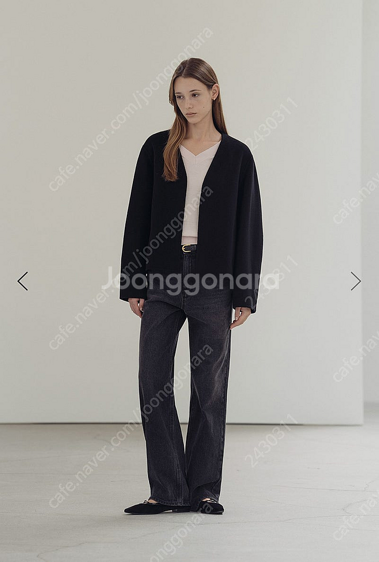 베뉴엣 헤드 데님 Head Denim Black 숏기장--2