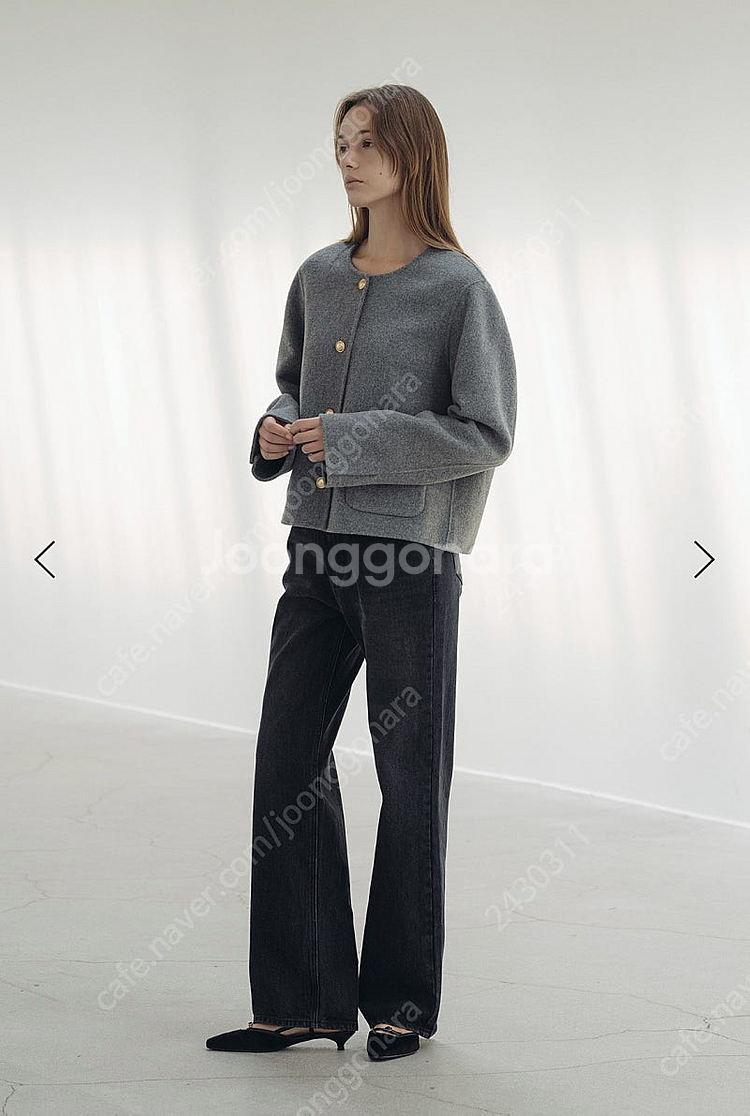 베뉴엣 헤드 데님 Head Denim Black 숏기장--5