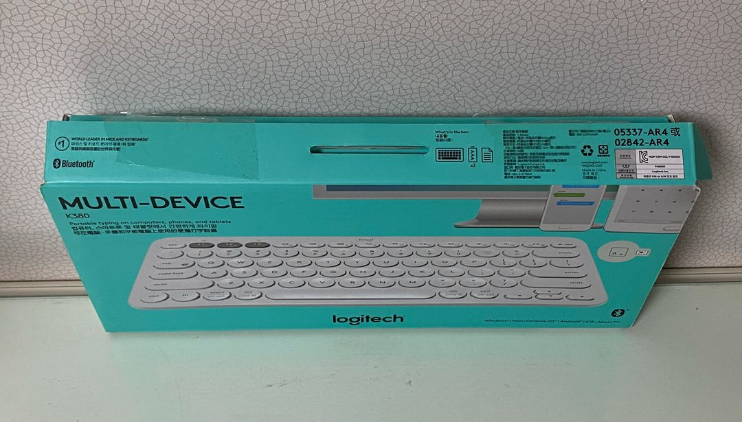 로지텍 K380 블루투스 키보드 화이트 이미지