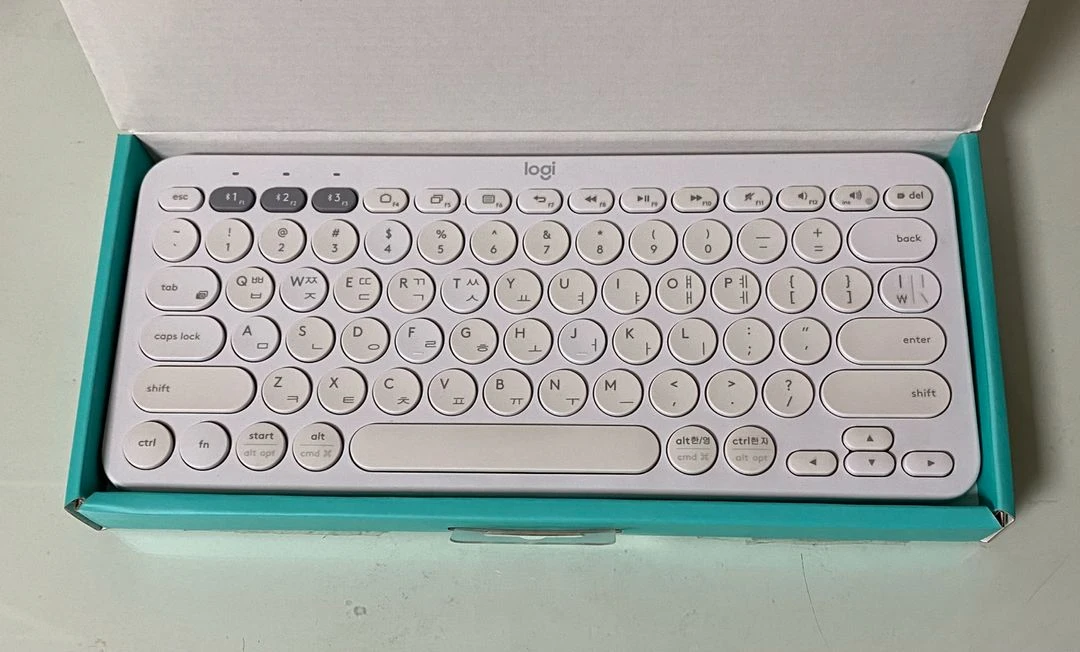 로지텍 K380 블루투스 키보드 화이트 이미지