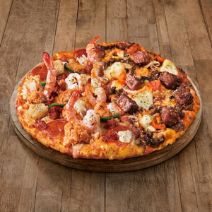 도미노피자 (포테이토피자 리얼불고기 블랙타이거슈림프 베스트콰트로 와일드웨스트 손흥민피자 우리고구마피자 슈퍼슈프림피자