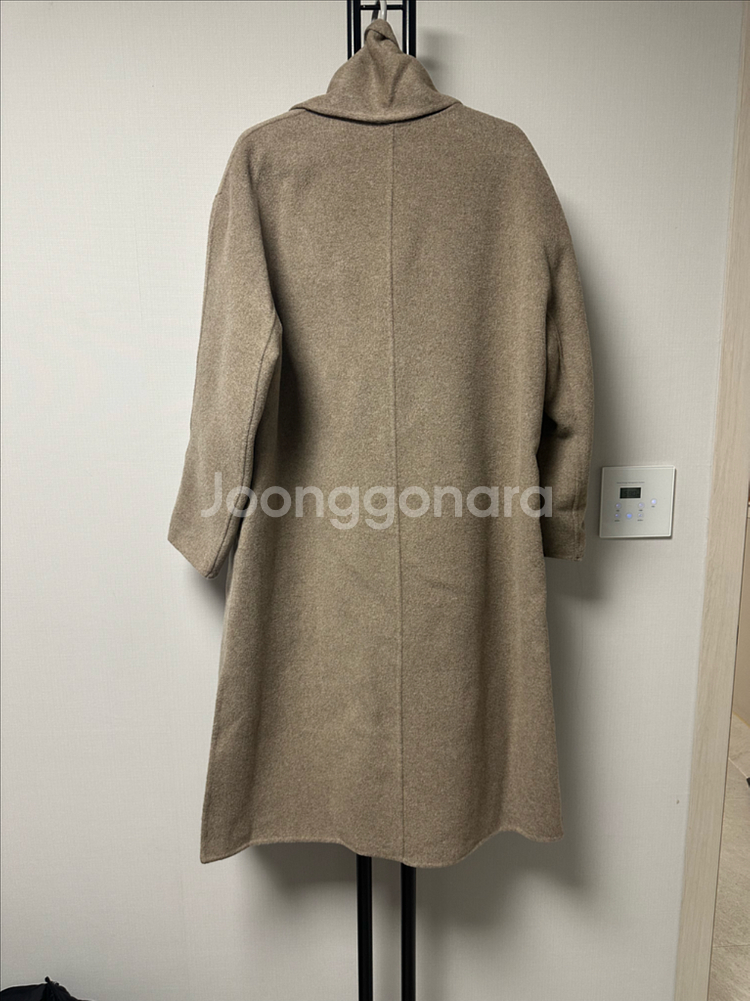 W9 핸드메이드 캐시미어 리얼밍크 머플러 코트-M사이즈 (새상품)--3