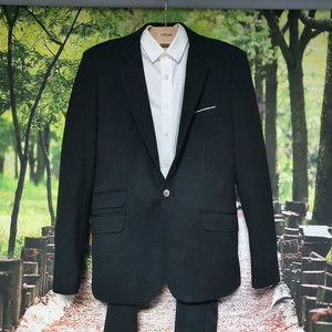 블랙 정장 자켓L+슬랙스 28 세트 팝니다.