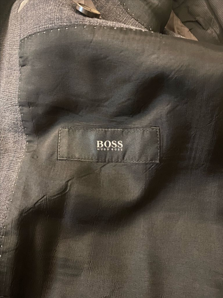휴고 보스 차콜 그레이 남성 정장 상의 (100사이즈)--5