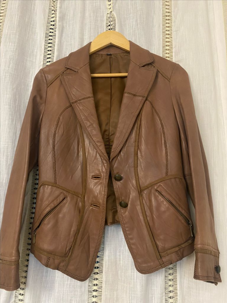 가죽 자켓 M(66)사이즈--0