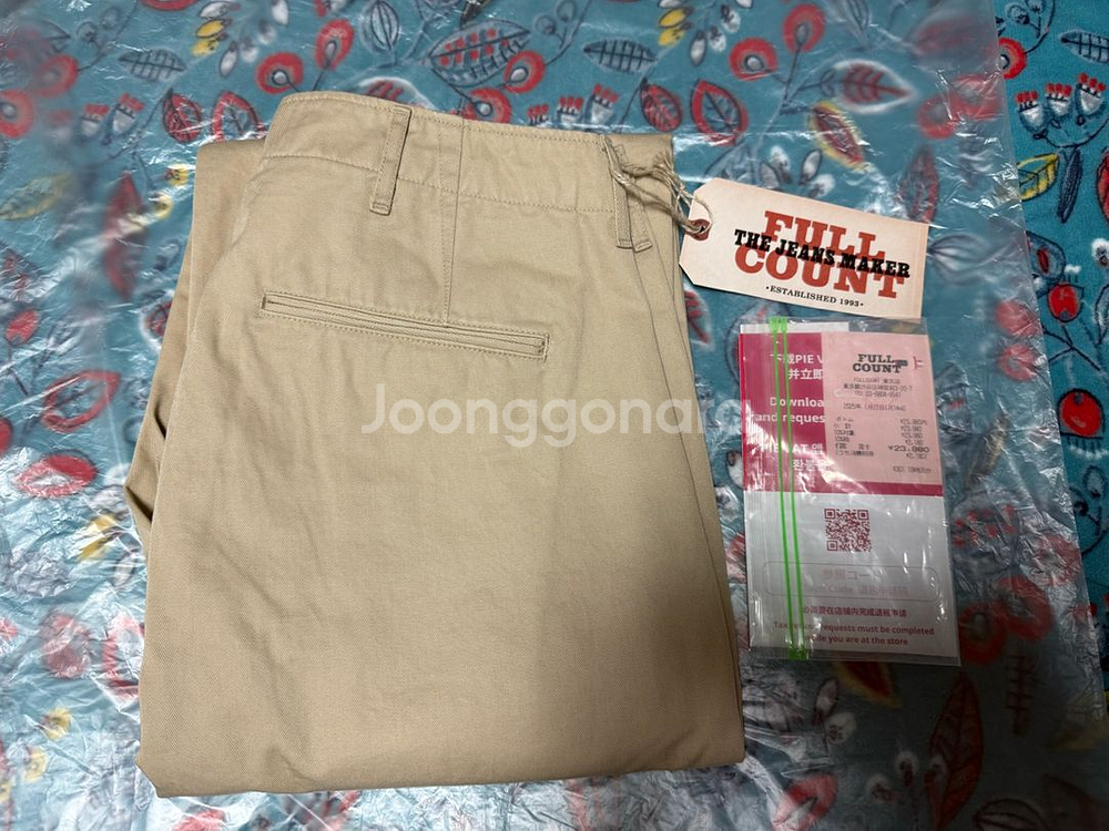 풀카운트 1201 US 아미 치노 카키 32사이즈 (새제품)(정가양도)--1