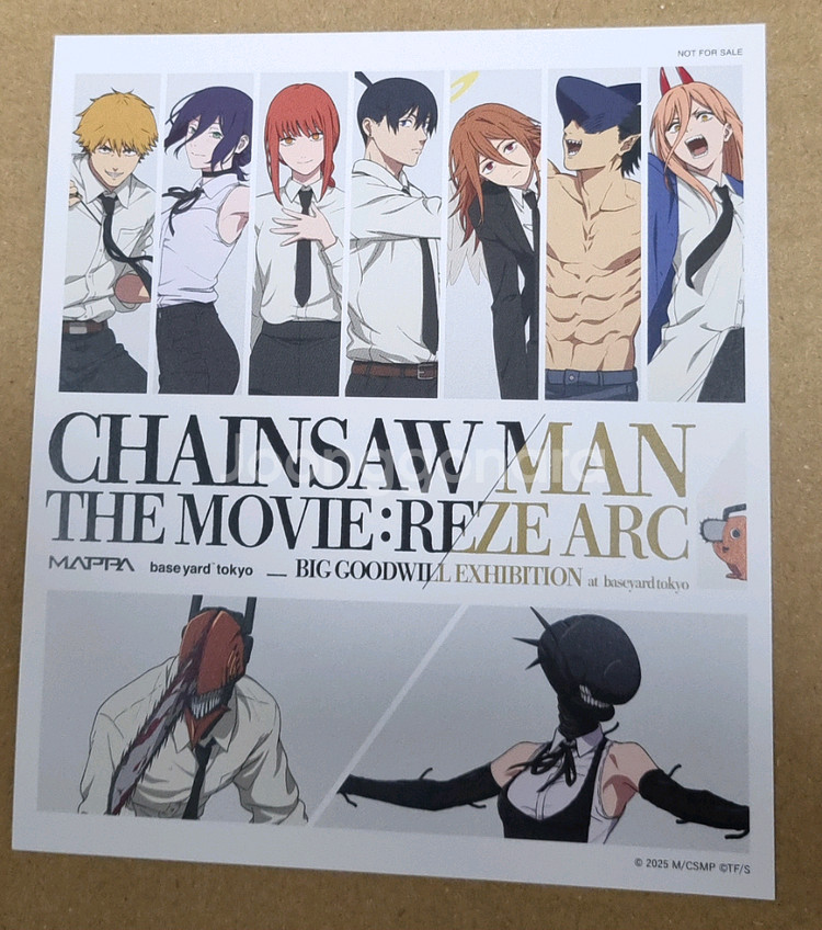 일괄)체인소맨 천사의 악마 텐시 캔뱃지 베이스야드 대교류전 올스타 츠타야 티켓 엽서 특전--9