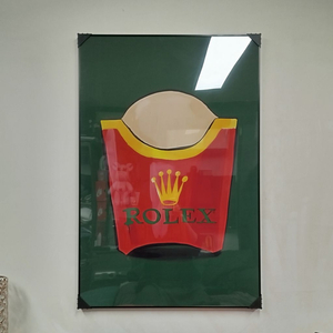 로렉스그림 로렉스액자 롤렉스 시계 로고 대형 그림 액자 팝아트 인테리어소품 인테리어액자 명품그림 명품액자 럭셔리