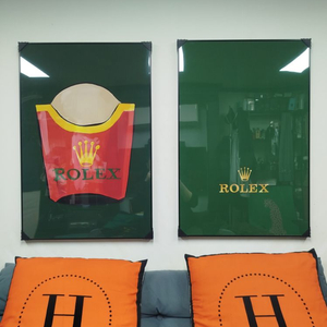 로렉스그림 로렉스액자 롤렉스 시계 로고 대형 그림 액자 팝아트 인테리어소품 인테리어액자 명품그림 명품액자 럭셔리