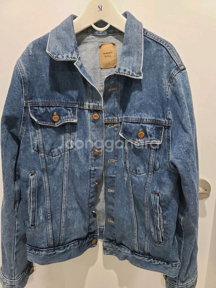 데님 트러커 재킷--0