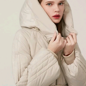 후드 구스 롱패딩