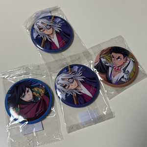 귀멸의 칼날 13주차 특전 캔뱃지 - 기유 텐겐 사네미 교메이 (미개봉)