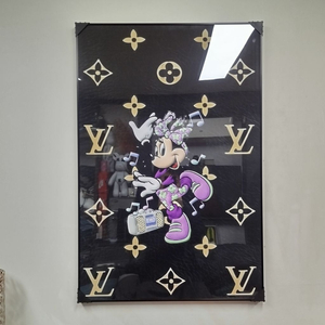 루이비통액자 루이비통그림 미키마우스 디즈니 로고 대형 그림 액자 팝아트 인테리어소품 인테리어액자 명품그림 명품액자