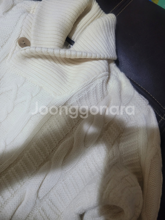 Adam et Rope(아담엣로페) 숄카라 피셔(케이블)니트 가디건 40사이즈(택사이즈L,실측M~작은L)추천(빔즈)--1