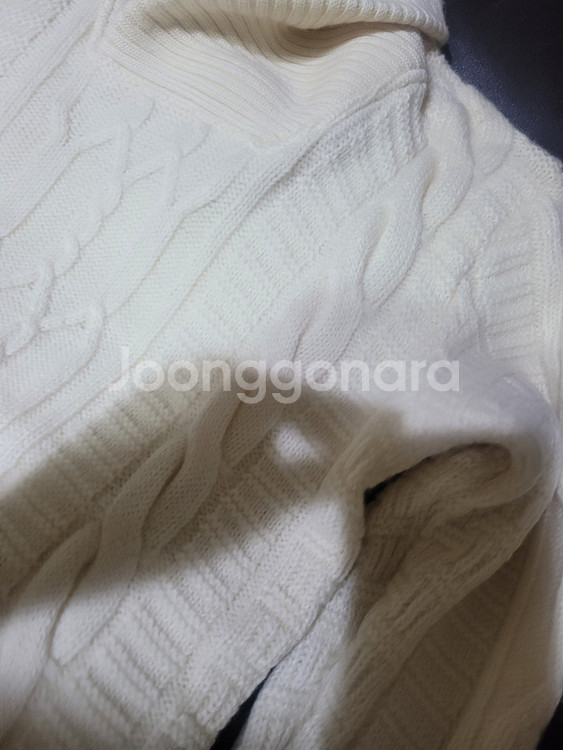 Adam et Rope(아담엣로페) 숄카라 피셔(케이블)니트 가디건 40사이즈(택사이즈L,실측M~작은L)추천(빔즈)--2
