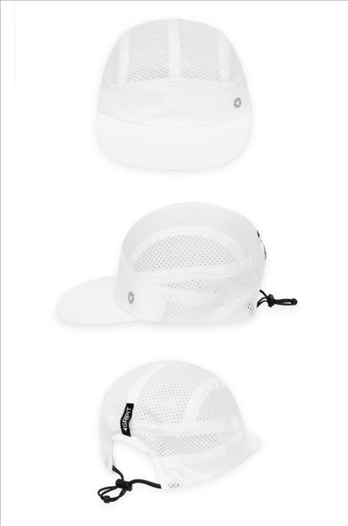 *새상품급*그리핏 발수방수 나일론모자: 화이트/초경량 마라톤모자 이미지
