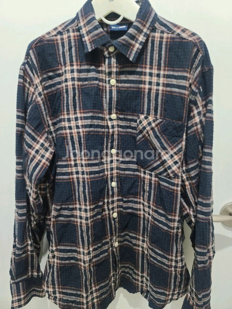 남성 체크 셔츠--0