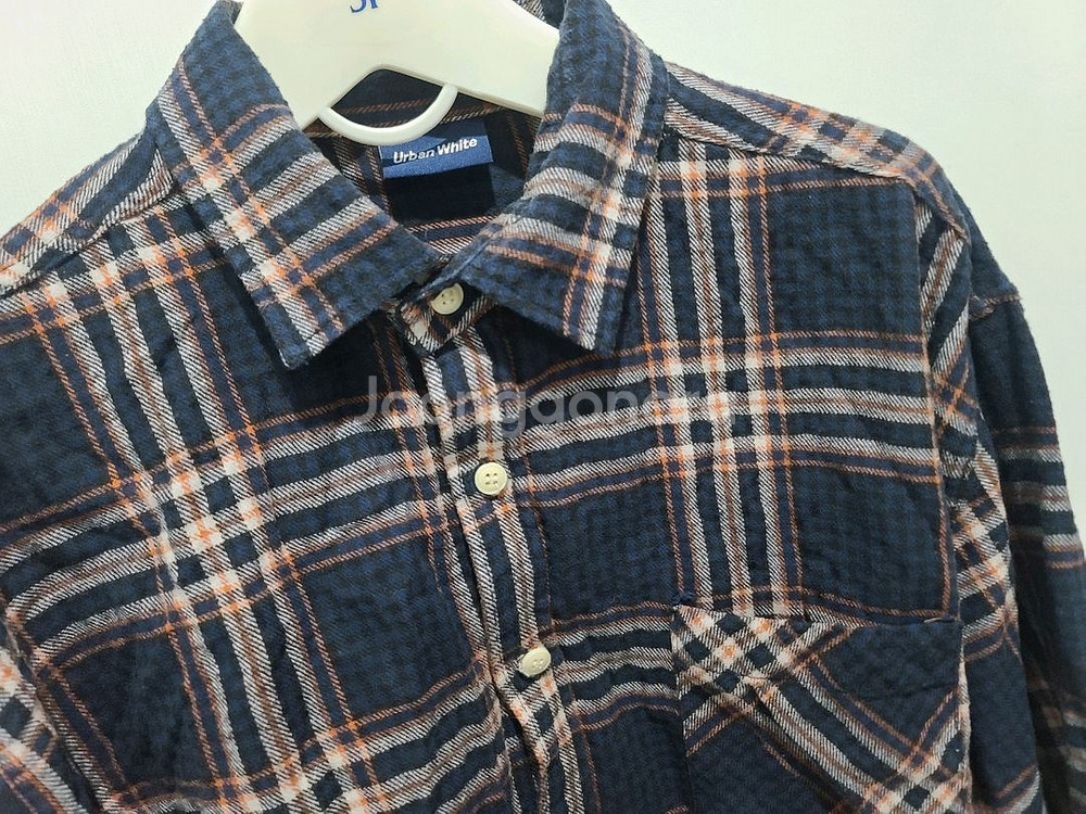 남성 체크 셔츠--1