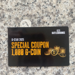 배그 지코인 지스타 1000g코인 팝니다