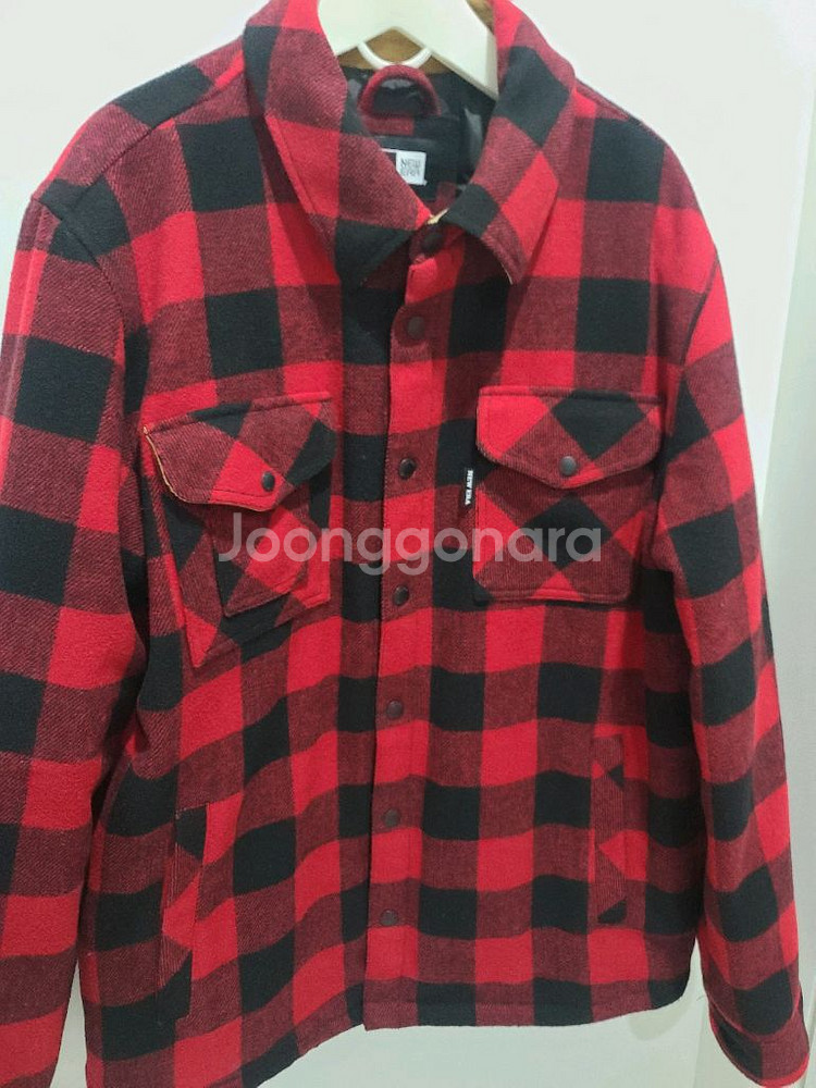 뉴에라 체크 셔츠 L사이즈--0