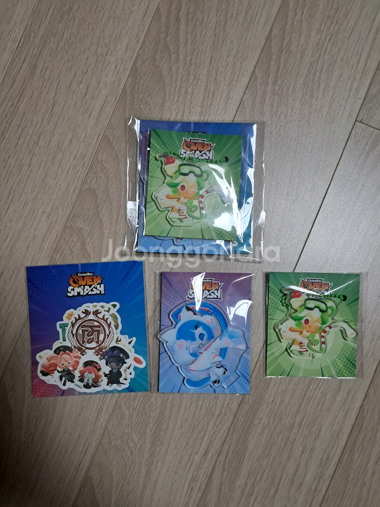 지스타 쿠키런 오븐스매쉬 가방+TCG미야카드+쿠폰+아크릴키링,고리+스티커--2