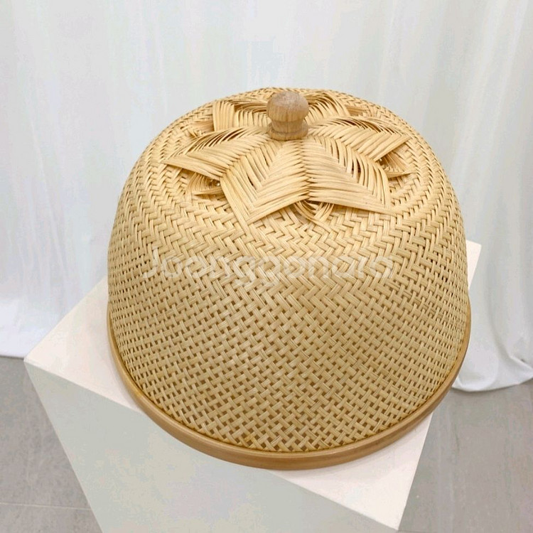 태국 대나무 밥상 테이블 식탁 음식 푸드 덮개 커버--1