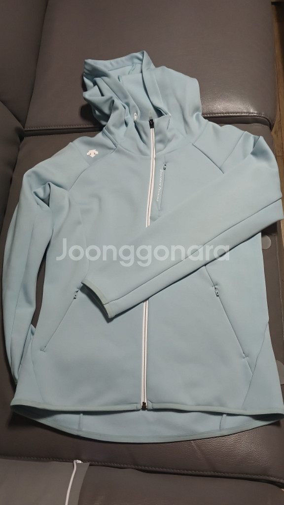 데상트 여성 골지믹스 기모 플리스 자켓 85(S)사이즈 상태양호--8