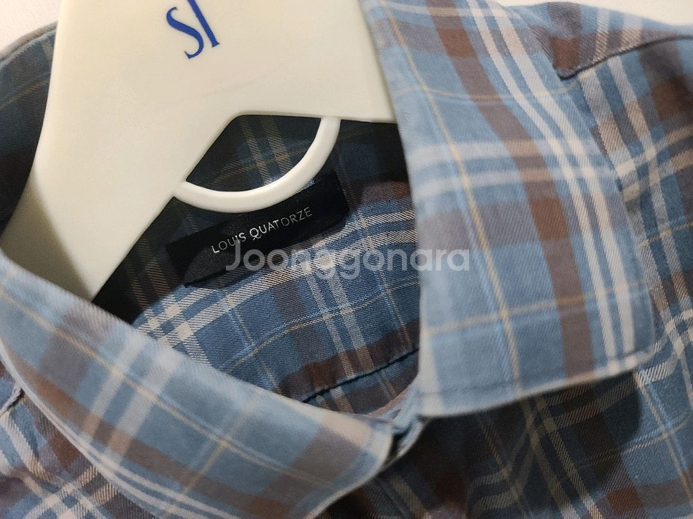 남성 체크 셔츠--1