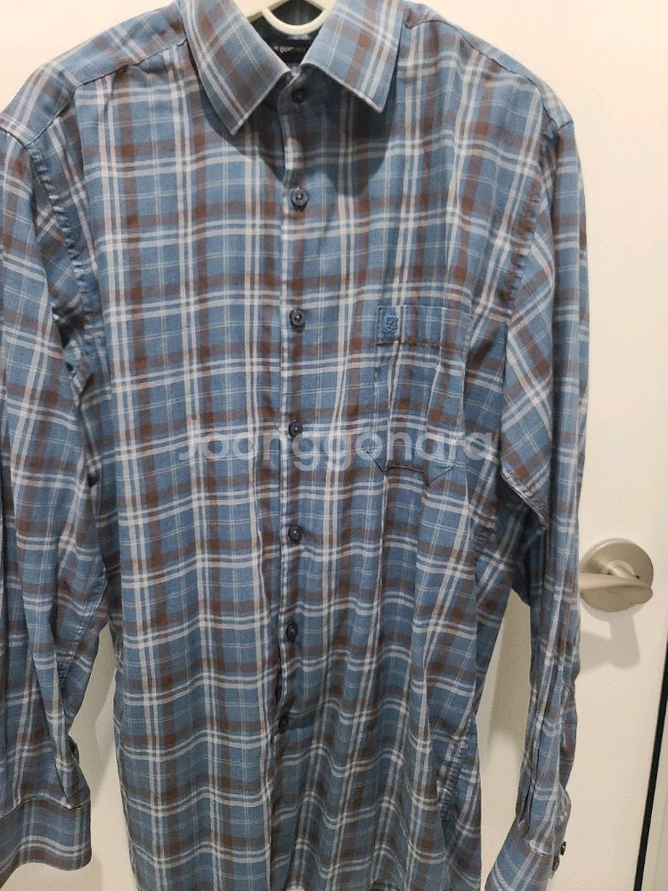 남성 체크 셔츠--0