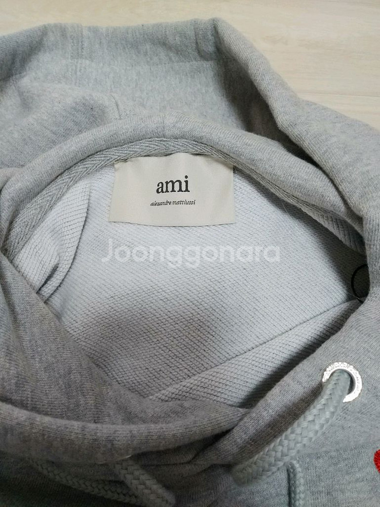 S사이즈/ 아미 후드티 그레이--3