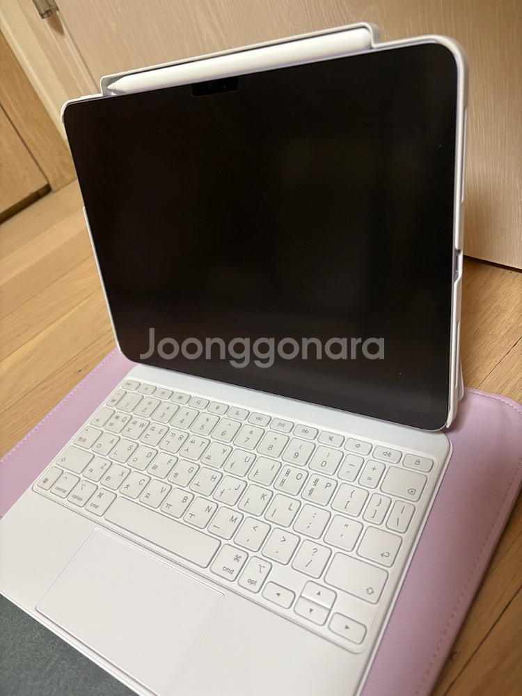 아이패드 에어11 M3 128GB Wi-Fi 퍼플 + 정품 매직 키보드 + 애플펜슬 프로 세트--1