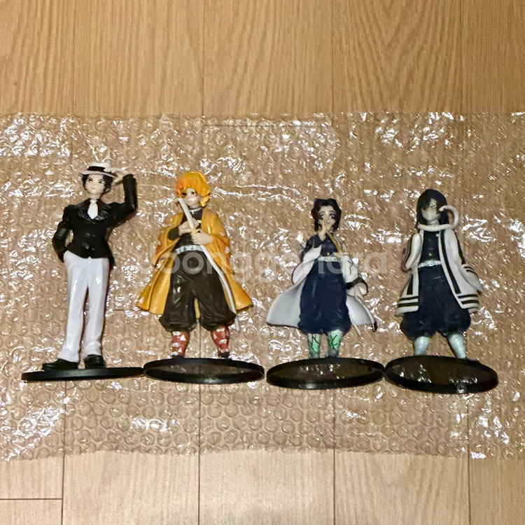 귀멸의칼날 피규어 4종 세트 (무잔,젠이츠,시노부,이구로)--0