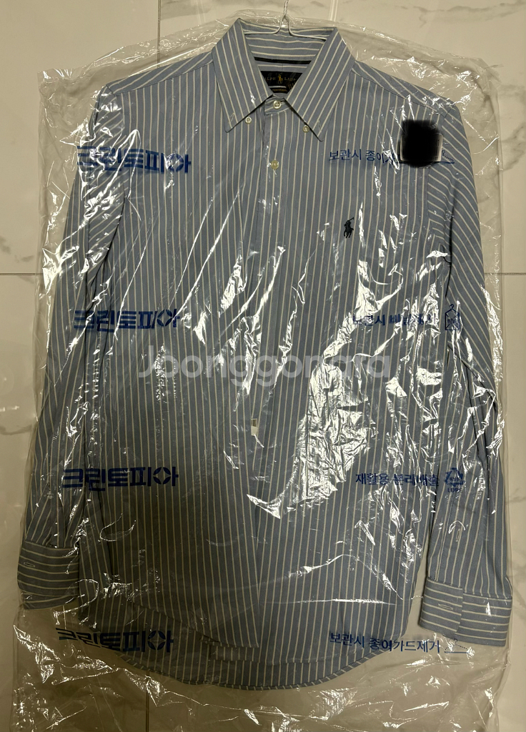 폴로 퍼포먼스 셔츠 스트라이프 블루 판매--0