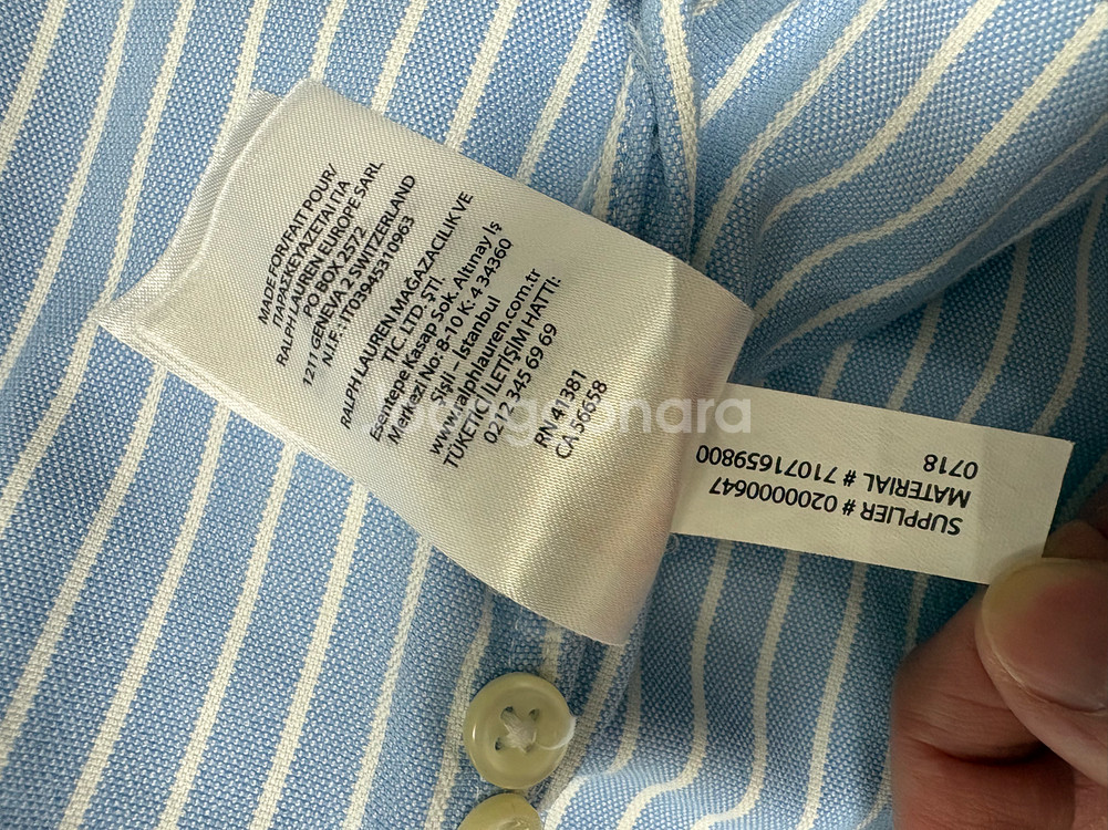 폴로 퍼포먼스 셔츠 스트라이프 블루 판매--2