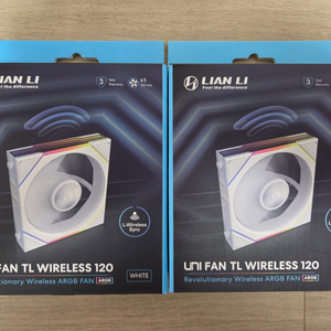 리안리 UNI FAN TL Wireless 120 정방향,리버스 1팩 2개씩 팝니다